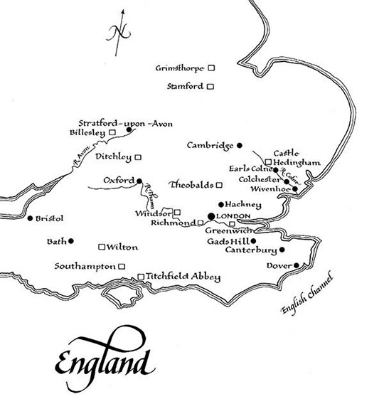 Map of England